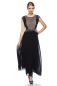 Preview: Abendkleid mit Stickerei schwarz-beige 1-13508-061 Preview: Abendkleid mit Stickerei schwarz-beige 1-13508-061