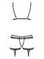 Preview: BH, Strumpfhalter und String - schwarz - Collection Francis Preview: BH, Strumpfhalter und String - schwarz - Collection Francis