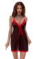 Preview: Babydoll CR4459 schwarz/rot