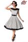 Preview: Belsira Premium Vintage Swing-Kleid weiss-schwarz 1-50124-005 Preview: Belsira Premium Vintage Swing-Kleid weiss-schwarz 1-50124-005
