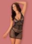 Preview: Bowessa Chemise schwarz 2-7111