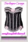 Preview: Burlesque-Corsage schwarz-rosa 1-11892-060 Preview: Burlesque-Corsage schwarz-rosa 1-11892-060
