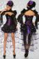 Preview: Burlesque-Volant-Rock schwarz-lila 1-12789-085 Preview: Burlesque-Volant-Rock schwarz-lila 1-12789-085