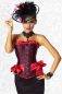 Preview: Cabaret Corsage schwarz-pink 1-12181-004 Preview: Cabaret Corsage schwarz-pink 1-12181-004