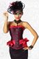 Preview: Cabaret Corsage schwarz-pink 1-12181-004