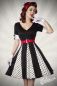 Preview: Godet-Kleid weiss-schwarz-rot 1-50022-090 Preview: Godet-Kleid weiss-schwarz-rot 1-50022-090