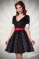 Preview: Godet-Kleid schwarz-weiss-rot 1-50022-119 Preview: Godet-Kleid schwarz-weiss-rot 1-50022-119