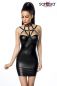 Preview: Harness-Wetlook-Minikleid schwarz 1-18265-002