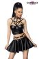 Preview: Harness-Wetlook-Set mit ausgestelltem Rock schwarz 1-18264-002 Preview: Harness-Wetlook-Set mit ausgestelltem Rock schwarz 1-18264-002