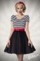 Mobile Preview: Jersey Kleid schwarz-weiss 1-50025-010