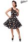 Preview: Kleid mit Dots schwarz-rosa 1-50301-060