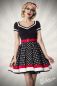 Mobile Preview: Kleid mit Guertel schwarz-weiss-rot 1-50031-119
