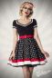 Preview: Kleid mit Guertel schwarz-weiss-rot 1-50031-119 Preview: Kleid mit Guertel schwarz-weiss-rot 1-50031-119