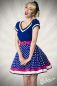 Preview: Kleid mit Guertel blau-rosa-weiss 1-50031-248