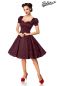 Preview: Kleid mit Puffaermeln schwarz-rot 1-50219-021 Preview: Kleid mit Puffaermeln schwarz-rot 1-50219-021