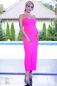 Mobile Preview: Langes Kleid CR4379 hot pink
