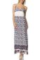 Preview: Maxi-Kleid weiss-blau 1-14741-001 Preview: Maxi-Kleid weiss-blau 1-14741-001