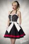 Preview: Neckholder Kleid schwarz-weiss-rot 1-50030-119 Preview: Neckholder Kleid schwarz-weiss-rot 1-50030-119