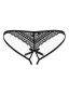 Preview: Picantina Crotchless Thong schwarz