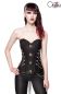 Preview: Punk-Gothic-Corsage aus Brokat schwarz 1-90008-002 Preview: Punk-Gothic-Corsage aus Brokat schwarz 1-90008-002