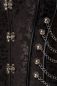 Preview: Punk/Gothic-Corsage aus Brokat Preview: Punk/Gothic-Corsage aus Brokat