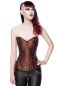 Preview: Punk/Gothic-Corsage aus Brokat Preview: Punk/Gothic-Corsage aus Brokat