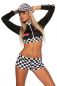 Preview: Racing-Hot-Pants-Set schwarz-weiss 1-10955-010 Preview: Racing-Hot-Pants-Set schwarz-weiss 1-10955-010
