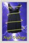 Preview: Schwarze Chemise mit Wetlook-Anteil Preview: Schwarze Chemise mit Wetlook-Anteil