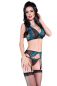 Preview: Spitzen-Set CR4217 schwarz/blau