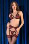 Preview: Spitzen-Set CR4468 schwarz-rot schwarz-rot 2-7149