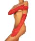 Preview: Spitzenhandschuhe lang rot 1-10310-013 Preview: Spitzenhandschuhe lang rot 1-10310-013