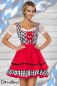 Preview: Traditionelles Minidirndl schwarz-weiss-rot 1-70003-119 Preview: Traditionelles Minidirndl schwarz-weiss-rot 1-70003-119