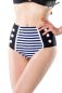 Preview: Vintage-Bikinihoeschen schwarz-weiss-blau 1-50179-142 Preview: Vintage-Bikinihoeschen schwarz-weiss-blau 1-50179-142