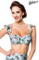 Preview: Vintage Bikinioberteil blau-weiss-schwarz 1-50114-050 Preview: Vintage Bikinioberteil blau-weiss-schwarz 1-50114-050