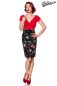 Preview: Vintage Bleistiftrock mit Guertel schwarz-pink-gruen 1-50159-128 Preview: Vintage Bleistiftrock mit Guertel schwarz-pink-gruen 1-50159-128