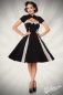 Mobile Preview: Vintage-Kleid mit Bolero schwarz-weiss 1-50062-010