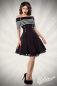 Mobile Preview: Vintage-Kleid schwarz-weiss-stripe 1-50006-242