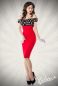 Preview: Vintage Pencil-Kleid rot-schwarz-weiss 1-50005-041 Preview: Vintage Pencil-Kleid rot-schwarz-weiss 1-50005-041