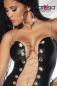 Preview: Wetlook-Kleid mit Kette Preview: Wetlook-Kleid mit Kette