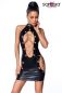 Preview: Wetlook-Minikleid schwarz 1-18249-002