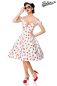 Preview: schulterfreies Kleid weiss-rot 1-50211-029 Preview: schulterfreies Kleid weiss-rot 1-50211-029