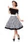 Preview: schulterfreies Swing-Kleid Preview: schulterfreies Swing-Kleid