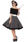 Preview: schulterfreies Swing-Kleid Preview: schulterfreies Swing-Kleid