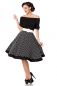 Mobile Preview: schulterfreies Swing-Kleid