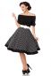Preview: schulterfreies Swing-Kleid Preview: schulterfreies Swing-Kleid