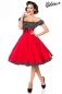 Preview: schulterfreies Swing-Kleid rot-schwarz-weiss 1-50058-041 Preview: schulterfreies Swing-Kleid rot-schwarz-weiss 1-50058-041