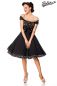 Preview: schulterfreies Swing-Kleid schwarz-rosa 1-50058-060 Preview: schulterfreies Swing-Kleid schwarz-rosa 1-50058-060