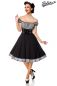 Preview: schulterfreies Swing-Kleid schwarz-kariert 1-50058-096 Preview: schulterfreies Swing-Kleid schwarz-kariert 1-50058-096