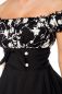 Preview: schulterfreies Swing-Kleid Preview: schulterfreies Swing-Kleid