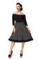 Preview: schulterfreies Swing-Kleid Preview: schulterfreies Swing-Kleid